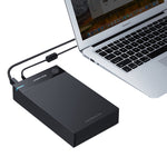 UGREEN US222 Custodia per HDD 2.5 / 3.5 pollici SATA a USB 3.0 SSD Adattatore Hard Disk Drive Box Custodia per HDD esterno, supporto protocollo UASP, US222 HDD Case