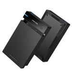 UGREEN US222 Custodia per HDD 2.5 / 3.5 pollici SATA a USB 3.0 SSD Adattatore Hard Disk Drive Box Custodia per HDD esterno, supporto protocollo UASP, US222 HDD Case