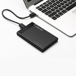 UGREEN US221 Custodia per HDD Custodia per HDD esterna da 2,5 pollici SATA a USB 3.0 SSD Box per unità disco rigido, supporto protocollo UASP, US221 Removable Cable, US221 Fixed Cable