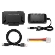 Cavo adattatore convertitore per unità disco rigido da USB 3.0 a SATA/IDE per HDD SATA IDE da 2,5 pollici/3,5 pollici, lunghezza cavo: 1 m, US160