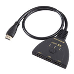 Switcher bidirezionale HDMI 3 x 1 4K 60Hz con cavo HDMI Pigtail, Bi-Direction