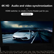 Switcher bidirezionale HDMI 3 x 1 4K 60Hz con cavo HDMI Pigtail, Bi-Direction