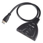 Switcher HDMI 3 x 1 4K 60Hz con cavo HDMI Pigtail, YUV4:4:4 HDR