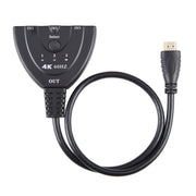 Switcher HDMI 3 x 1 4K 60Hz con cavo HDMI Pigtail, YUV4:4:4 HDR