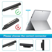 Per Microsoft Surface Pro 7/7 Plus/8/9/X e Laptop 3/4/5 Adattatore di alimentazione per laptop da 65 W, EU Plug, UK Plug, US Plug