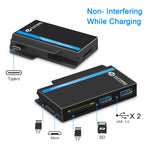 ROCKETEK RT-SGO737 2 Hub di interfaccia USB 3.0 + Micro USB per Microsoft Surface Go, con 2 slot per schede TF e schede SD, RT-SGO737