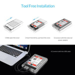 ORICO 3139C3 Custodia per disco rigido esterno SATA HDD USB 3.1 Type-C da 3,5 pollici, USB 3.1 Type-C (3.5 inch)