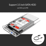 ORICO 3139C3 Custodia per disco rigido esterno SATA HDD USB 3.1 Type-C da 3,5 pollici, USB 3.1 Type-C (3.5 inch)