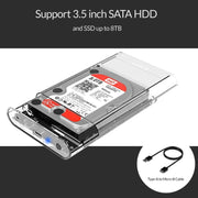 ORICO 3139U3 Custodia per disco rigido esterno SATA HDD USB 3.0 Micro B da 3,5 pollici, USB 3.0 (3.5 inch)