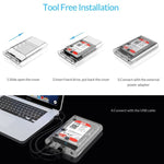 ORICO 3139U3 Custodia per disco rigido esterno SATA HDD USB 3.0 Micro B da 3,5 pollici, USB 3.0 (3.5 inch)