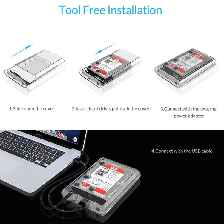 ORICO 3139U3 Custodia per disco rigido esterno SATA HDD USB 3.0 Micro B da 3,5 pollici, USB 3.0 (3.5 inch)