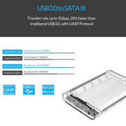 ORICO 3139U3 Custodia per disco rigido esterno SATA HDD USB 3.0 Micro B da 3,5 pollici, USB 3.0 (3.5 inch)