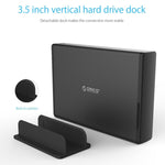 Custodia per disco rigido esterna verticale in alluminio ORICO 7688U3 Dock per disco rigido per HDD SATA da 3,5 pollici
