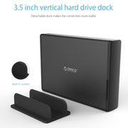 Custodia per disco rigido esterna verticale in alluminio ORICO 7688U3 Dock per disco rigido per HDD SATA da 3,5 pollici