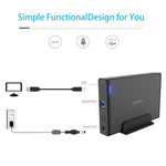 Custodia per disco rigido esterna verticale in alluminio ORICO 7688U3 Dock per disco rigido per HDD SATA da 3,5 pollici
