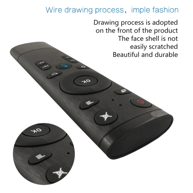 Q5 2.4G RF 3D Brushed Air Mouse Somatosensory Universal Remote Control