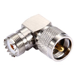 Connettore UHF femmina a maschio UHF, gomito a 90 gradi, UHF Female to Male