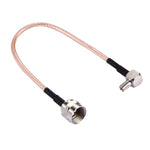 Cavo RG316 maschio da TS9 a F da 15 cm, F Male RG316