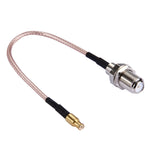 Cavo RG316 femmina da MCX a F da 15 cm, MCX Male to F Female