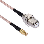 Cavo RG316 femmina da MCX a F da 15 cm, MCX Male to F Female