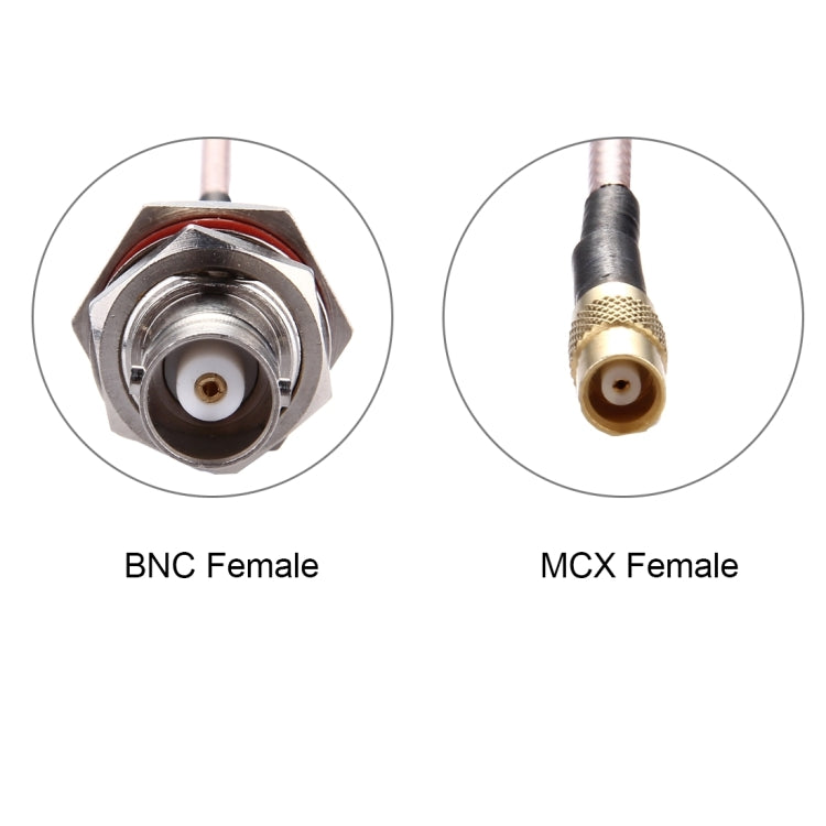 Cavo coassiale BNC femmina a MCX femmina RG316 20 cm