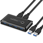 Selettore USB 3.0 con 2 ingressi e 4 porte di uscita