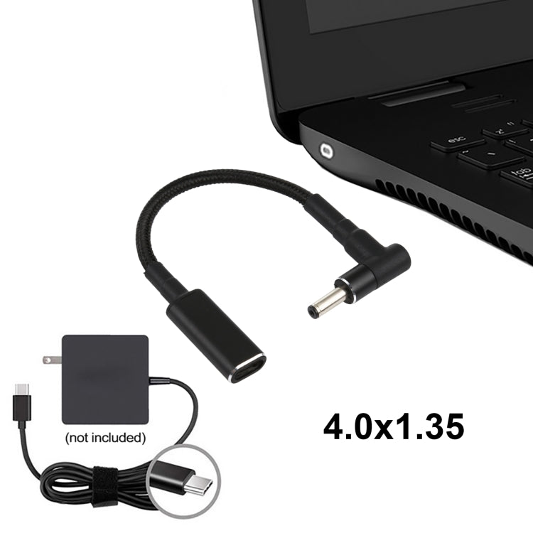 Cavo adattatore USB-C a 4.0x1.35mm PD 100W 8 cm