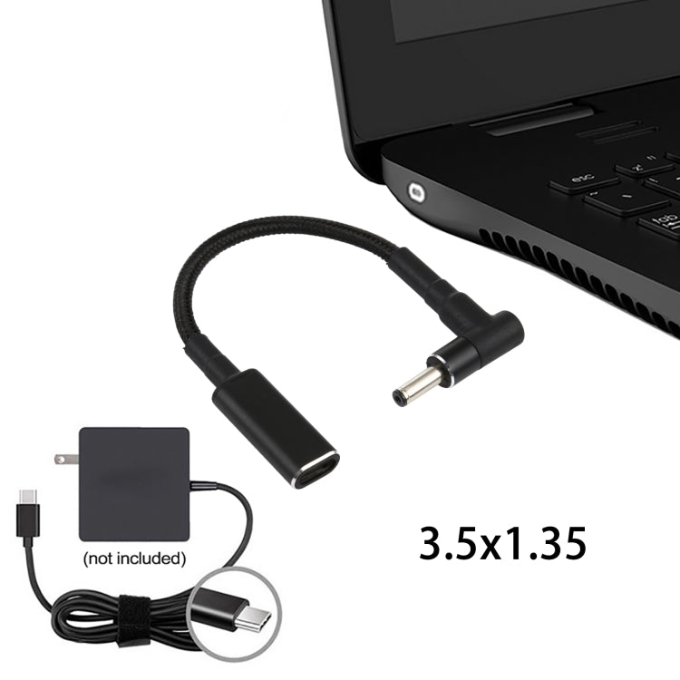 Cavo adattatore USB-C femmina a 3,5x1,35 mm maschio 8 cm