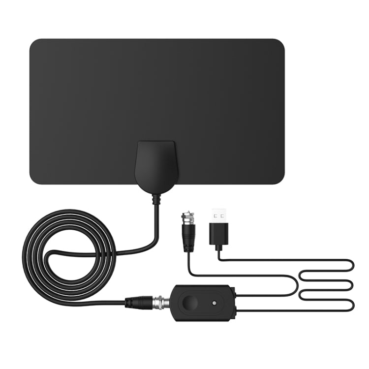 AN-1001 5dBi/25dBi Indoor HDTV Antenna with Double Sided Adhesive, VHF170-230/UHF470-862MHz, AN-1001