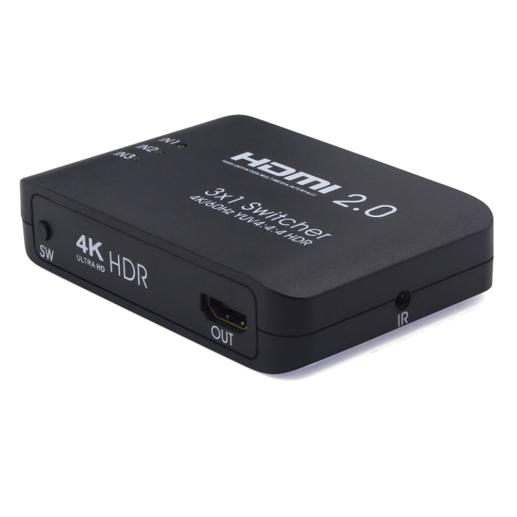 AYS-31V20 Splitter switch HDMI 2.0 3x1 4K Ultra HD, 3x1 4K