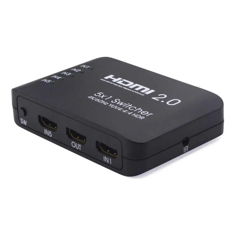AYS-51V20 Splitter switch HDMI 2.0 5x1 4K Ultra HD, 5x1 4K