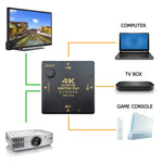 Switch HDMI Switch video HD 3 in 1 uscita 4Kx2K, 3 into 1 out