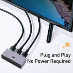 Switch audio video di conversione bidirezionale HDMI a schermo diviso 4K da 1 a 2 uscite, Two-way