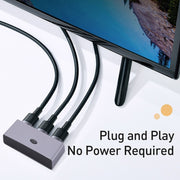 Switch audio video di conversione bidirezionale HDMI a schermo diviso 4K da 1 a 2 uscite, Two-way