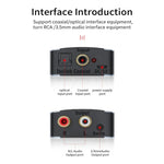 Convertitore audio coassiale da digitale ad analogico 3.5, host + cavo USB + cavo in fibra ottica, Host + USB Cable + Optical Fiber Cable