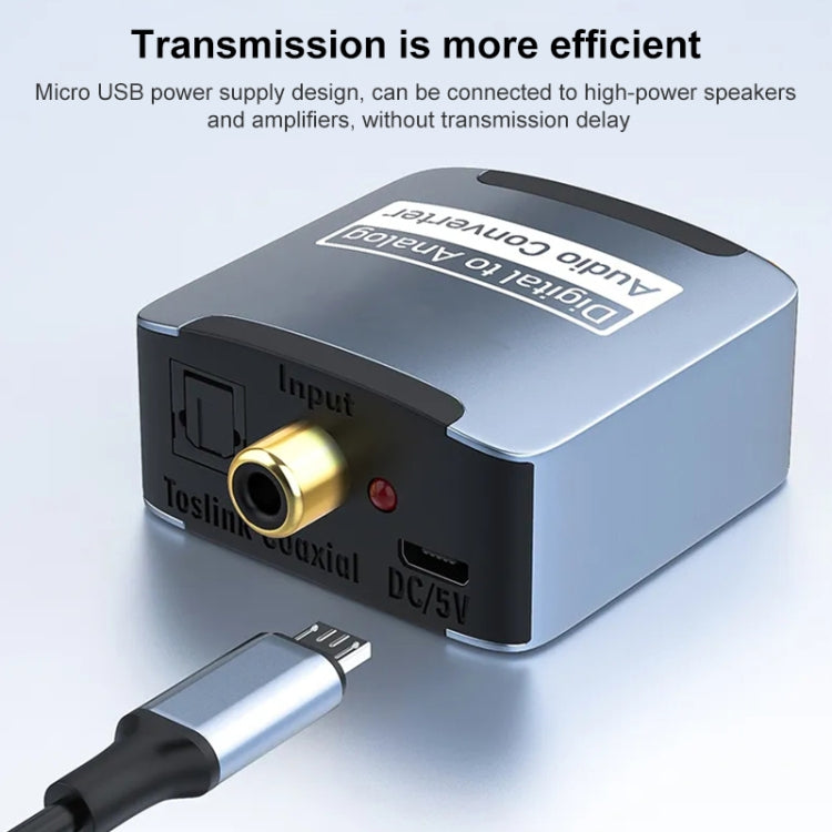 Convertitore audio coassiale da digitale ad analogico 3.5, host + cavo USB + cavo in fibra ottica, Host + USB Cable + Optical Fiber Cable