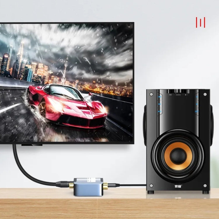 Convertitore audio coassiale da digitale ad analogico 3.5, host + cavo USB + cavo in fibra ottica, Host + USB Cable + Optical Fiber Cable