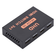 Switch HDMI Switch video HD 3 in 1 uscita 4Kx2K, con telecomando, 3 into 1 out, with Remote Control