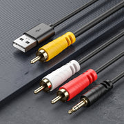 Convertitore audio coassiale da 3,5 mm + doppio RCA, Coaxial Audio to RCA
