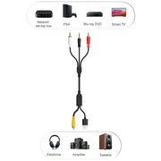 Convertitore audio coassiale da 3,5 mm + doppio RCA, Coaxial Audio to RCA