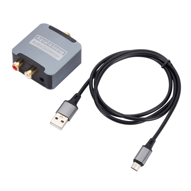 Convertitore audio coassiale da digitale ad analogico 3.5, host + cavo USB, Host + USB Cable