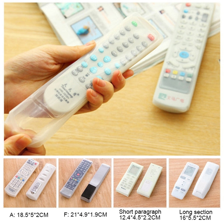 5pcs Long Design Air Conditioner Remote Control Silicone Protective Cover, Size: 16*5.5*2cm, 16*5.5*2cm