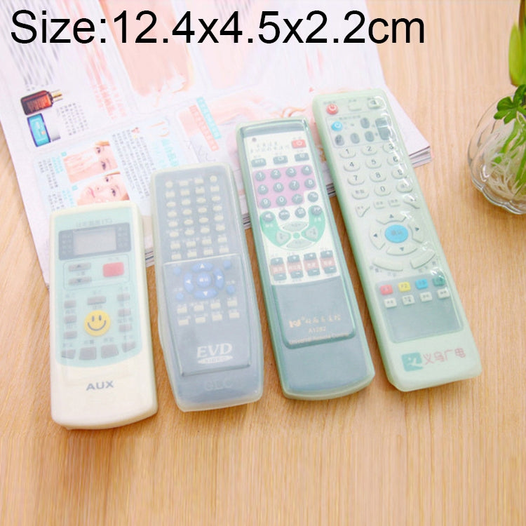 5pcs Short Design Air Conditioner Remote Control Silicone Protective Case, Size: 12.4*4.5*2.2cm, 12.4*4.5*2.2cm