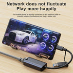 Adattatore HUB USB Tipo-C a RJ45 2 in 1 BYL-2207