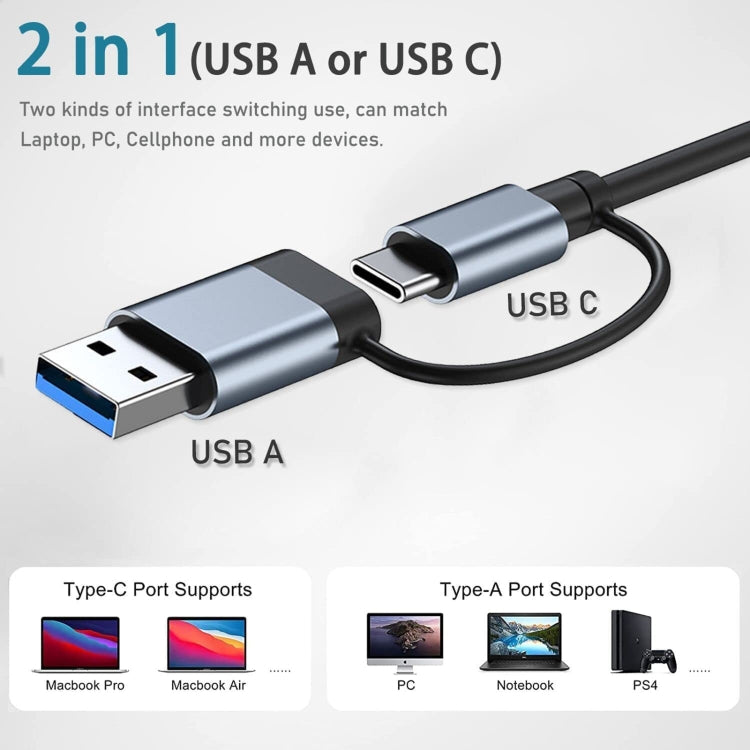 Adattatore HUB USB-C 8 in 1 docking station BYL-2218TU
