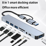 Adattatore HUB USB-C 8 in 1 docking station BYL-2218TU