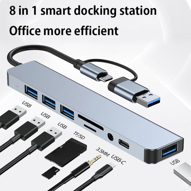 Adattatore HUB USB-C 8 in 1 docking station BYL-2218TU