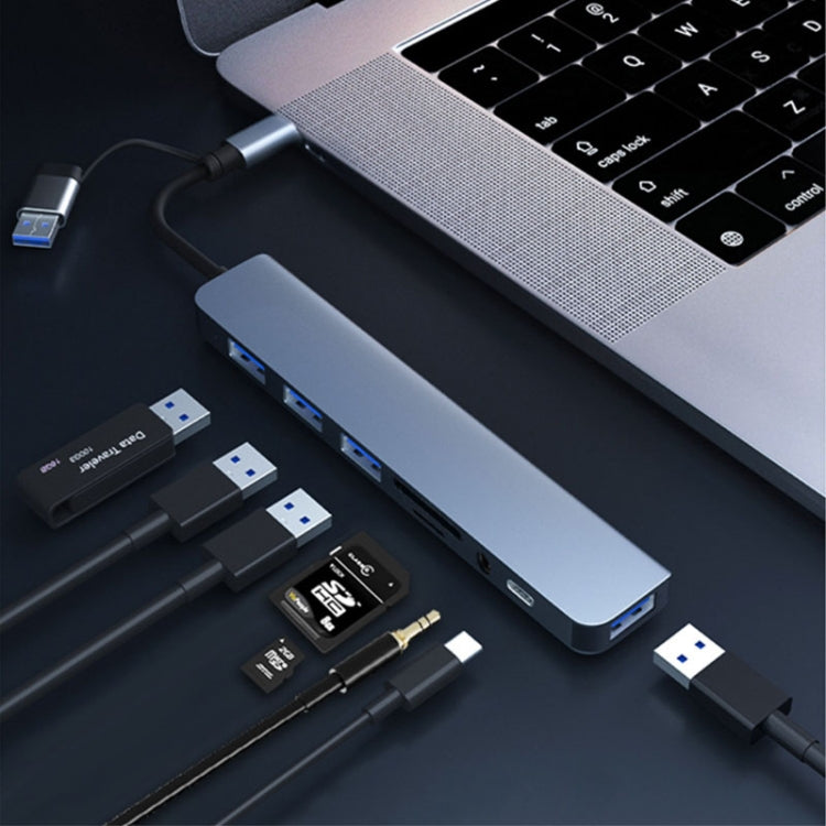 Adattatore HUB USB-C 8 in 1 docking station BYL-2218TU