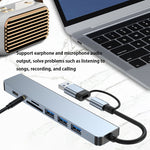 Adattatore HUB USB-C 8 in 1 docking station BYL-2218TU