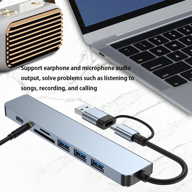 Adattatore HUB USB-C 8 in 1 docking station BYL-2218TU